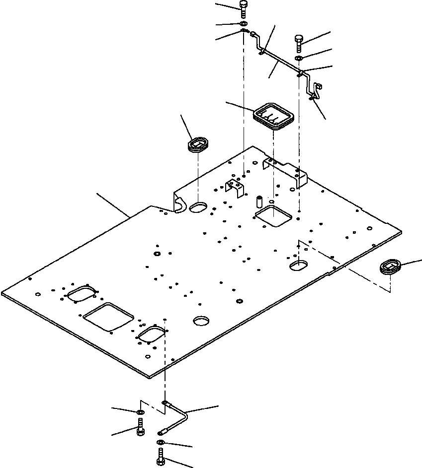 Схема запчастей Komatsu PC400LC-6LC - FIG NO. K-A ОСНОВН. КОНСТРУКЦИЯ АКТУАТОР КАБИНА ОПЕРАТОРА И СИСТЕМА УПРАВЛЕНИЯ