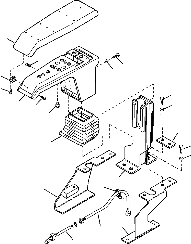 Схема запчастей Komatsu PC400LC-6LC - FIG NO. K-A ПРАВ. ПОДЛОКОТНИК КАБИНА ОПЕРАТОРА И СИСТЕМА УПРАВЛЕНИЯ