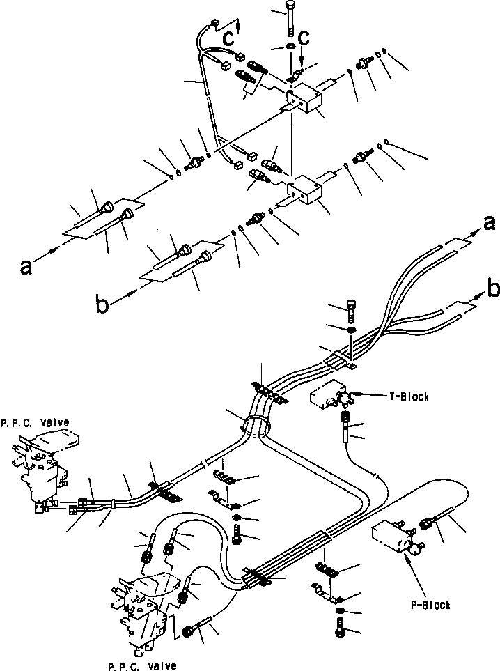 Схема запчастей Komatsu PC400LC-6LC - FIG NO. K-A НАВЕСНОЕ ОБОРУД-Е PPC АКТУАТОР КАБИНА ОПЕРАТОРА И СИСТЕМА УПРАВЛЕНИЯ