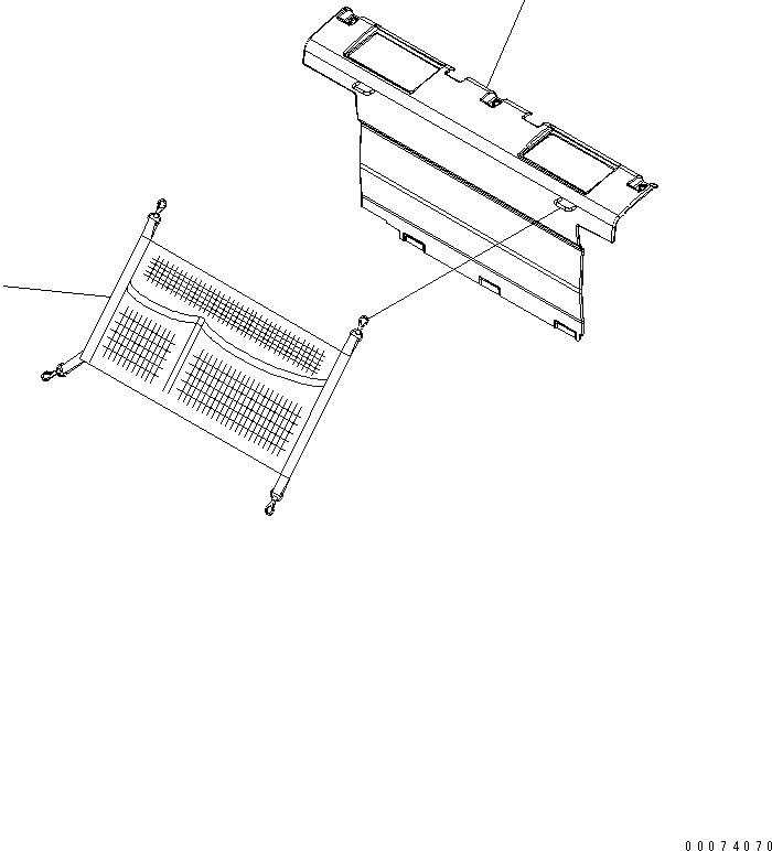 Схема запчастей Komatsu PC400LC-7E0 - ЯЩИК ДЛЯ ВЕЩЕЙ КАБИНА ОПЕРАТОРА И СИСТЕМА УПРАВЛЕНИЯ
