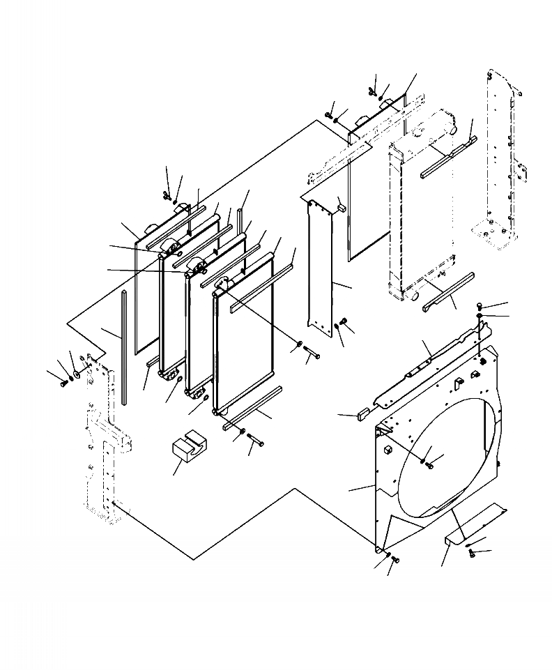 Схема запчастей Komatsu PC450LC-8 - C-A ОХЛАЖД-Е МАСЛООХЛАДИТЕЛЬ И КОЖУХ ( A8- ) СИСТЕМА ОХЛАЖДЕНИЯ