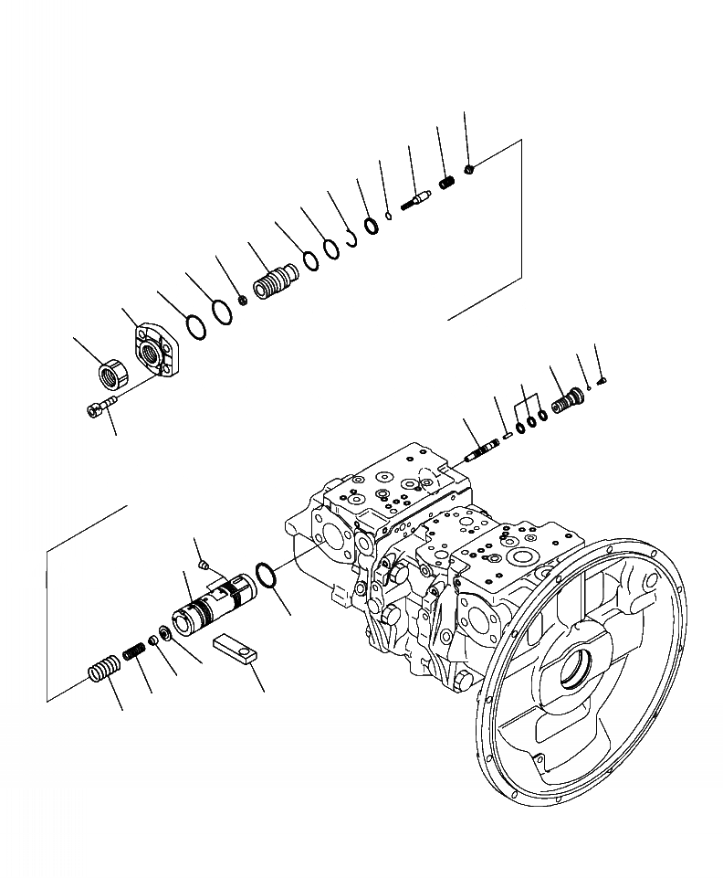 Схема запчастей Komatsu PC450LC-8 - H-9A ОСНОВН. НАСОС (8/) ГИДРАВЛИКА