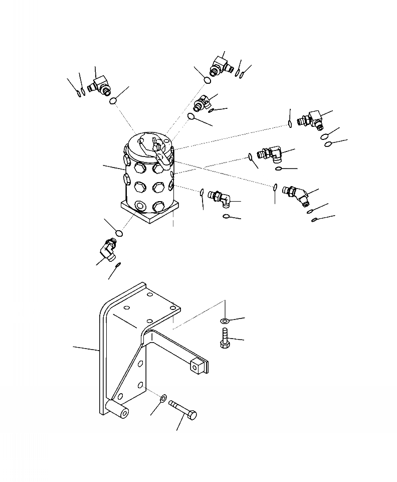 Схема запчастей Komatsu PC450LC-8 - H8-A MULTI PATTERN КЛАПАН СОЕДИН-ЕS (-АКТУАТОР) ГИДРАВЛИКА