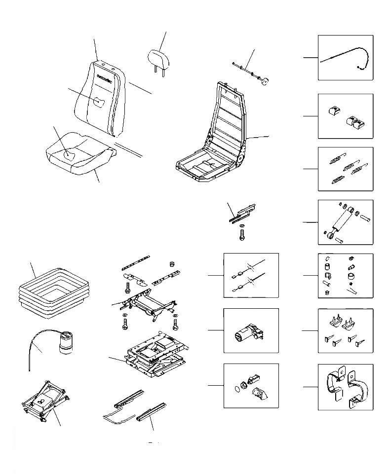 Схема запчастей Komatsu PC450LC-8 - K-A OPERATOR СИДЕНЬЕ ВОЗД. С ВОЗД. ПОДВЕСКОЙ OPERATOR\XD S ОБСТАНОВКА И СИСТЕМА УПРАВЛЕНИЯ