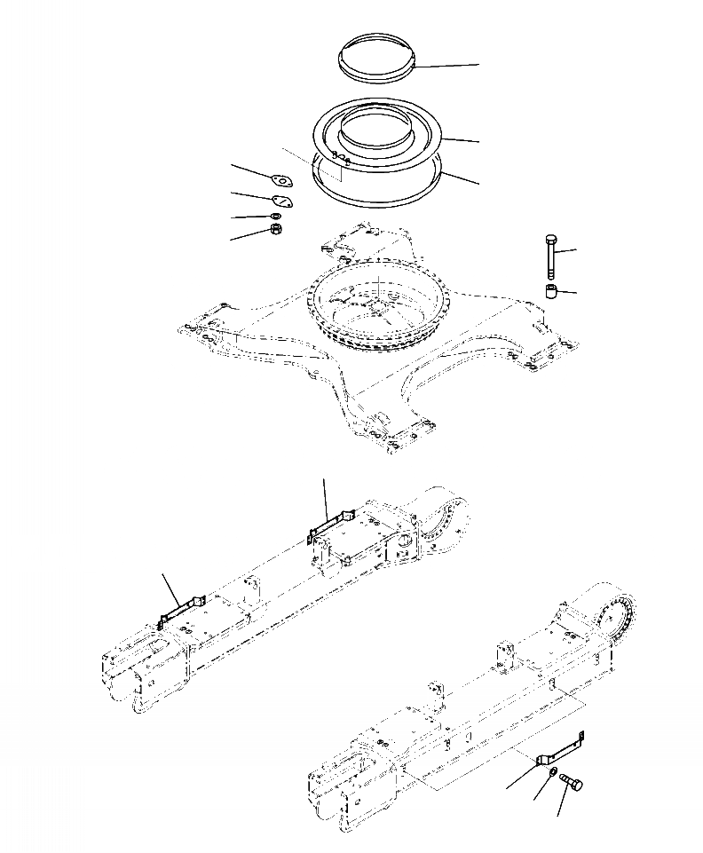 Схема запчастей Komatsu PC450LC-8 - R-A ГУСЕНИЧНАЯ РАМА РЕГУЛЯТОР РЕЗЕРВУАР Д/СМАЗКИ И СТУПЕНИ ХОДОВАЯ