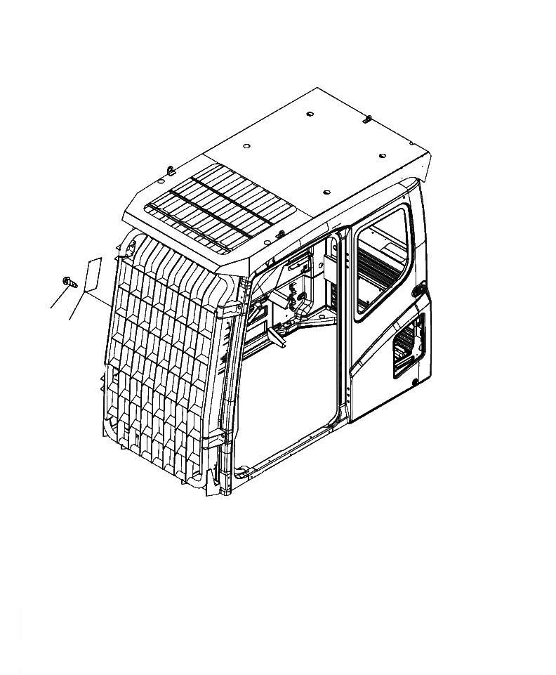 Схема запчастей Komatsu PC450LC-8 - U-A СИГНАЛИЗ-Я ТАБЛИЧКИ ФРОНТАЛЬНАЯ ЗАЩИТА ДЛЯ ЗАЩИТЫ LV2 МАРКИРОВКА