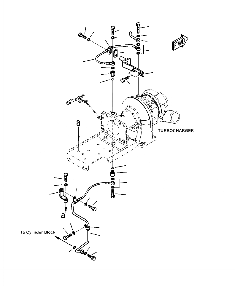 Схема запчастей Komatsu PC490LC-10 - A- KOMATSU РЕГУЛИР. GEOMETRY ТУРБОНАГНЕТАТЕЛЬ (KVGT), ВОДН. ГИДРОЛИНИЯ ДВИГАТЕЛЬ