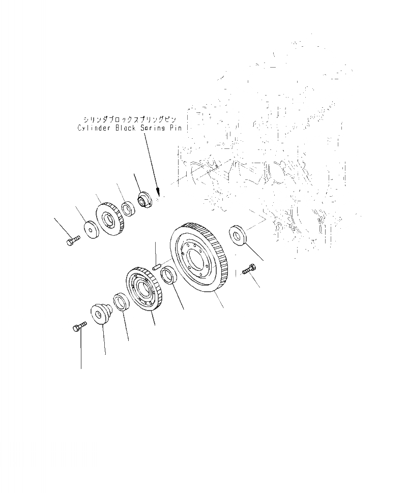 Схема запчастей Komatsu PC490LC-10 - A- IDLE ПРИВОДS ДВИГАТЕЛЬ