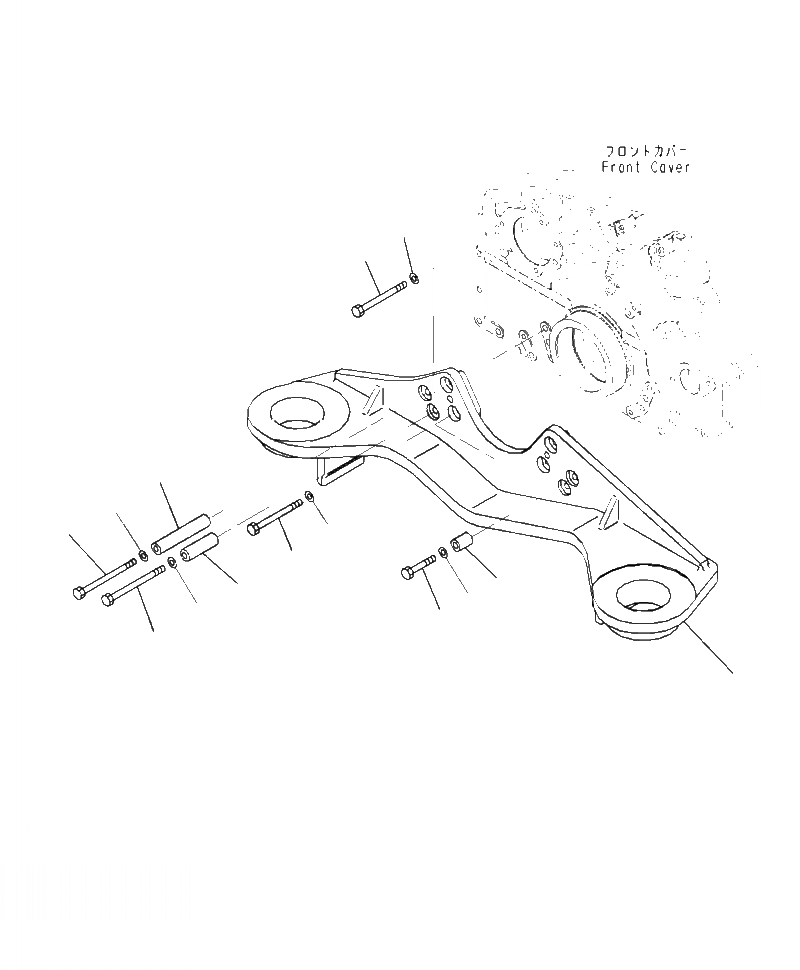 Схема запчастей Komatsu PC490LC-10 - A- КРЕПЛЕНИЕ ДВИГАТЕЛЯ ДВИГАТЕЛЬ