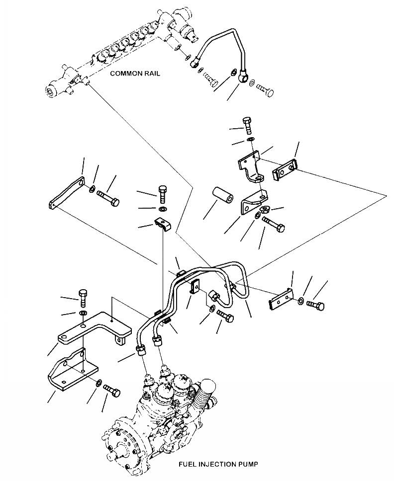 Схема запчастей Komatsu PC490LC-10 - A- ТОПЛ. НАСОС ТРУБЫ ДВИГАТЕЛЬ