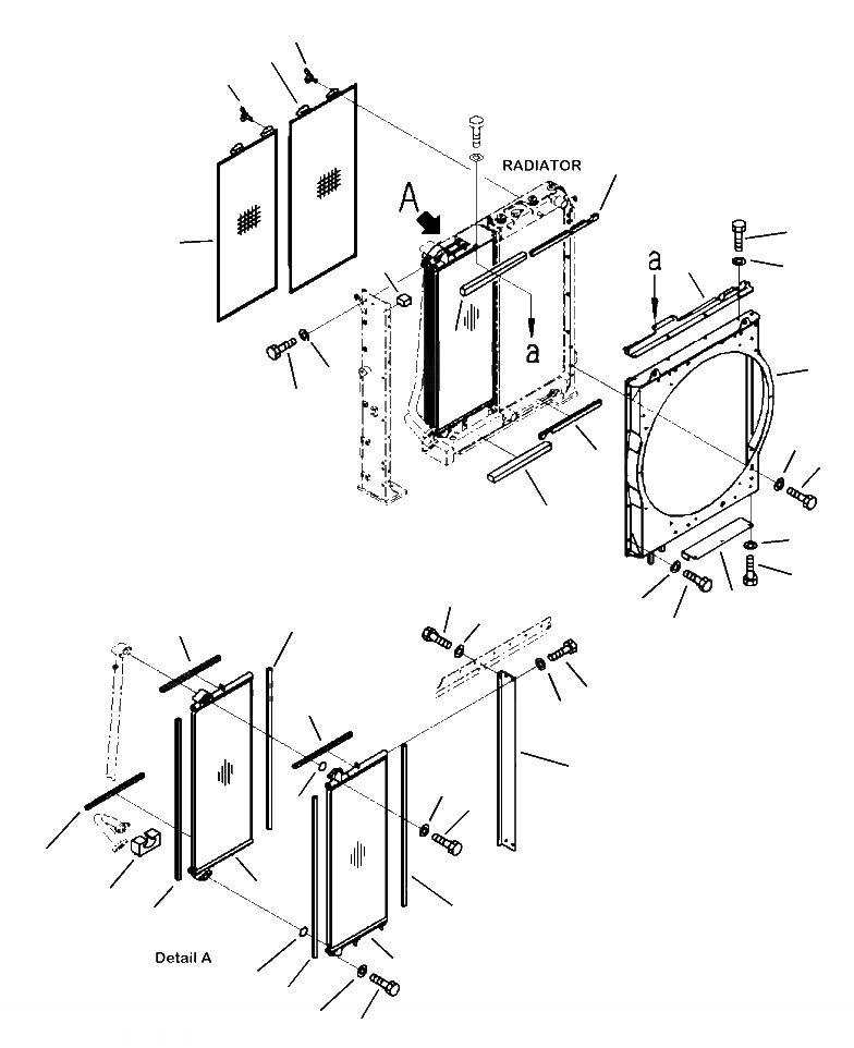 Схема запчастей Komatsu PC490LC-10 - C- МАСЛООХЛАДИТЕЛЬ СИСТЕМА ОХЛАЖДЕНИЯ