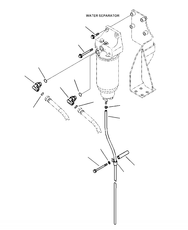 Схема запчастей Komatsu PC490LC-10 - D- КРЕПЛЕНИЕ ВОДООТДЕЛИТЕЛЯ И ДРЕНАЖ ТОПЛИВН. СИСТЕМА