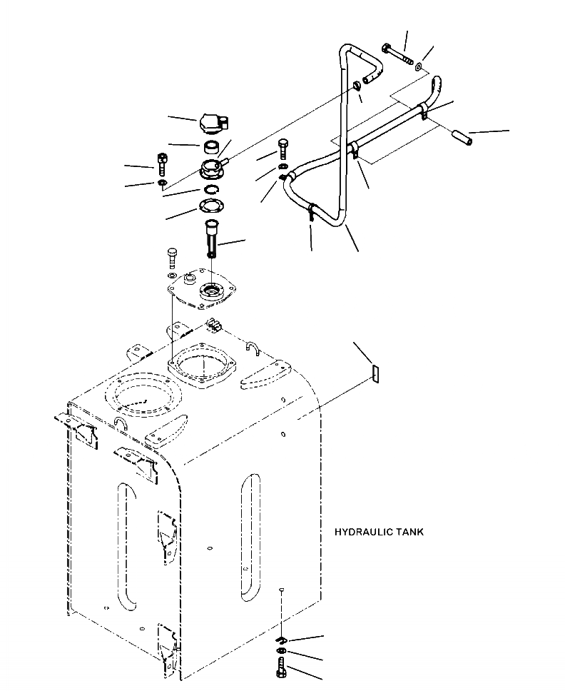 Схема запчастей Komatsu PC490LC-10 - H- ГИДР. БАК. САПУН КРЕПЛЕНИЕ ГИДРАВЛИКА