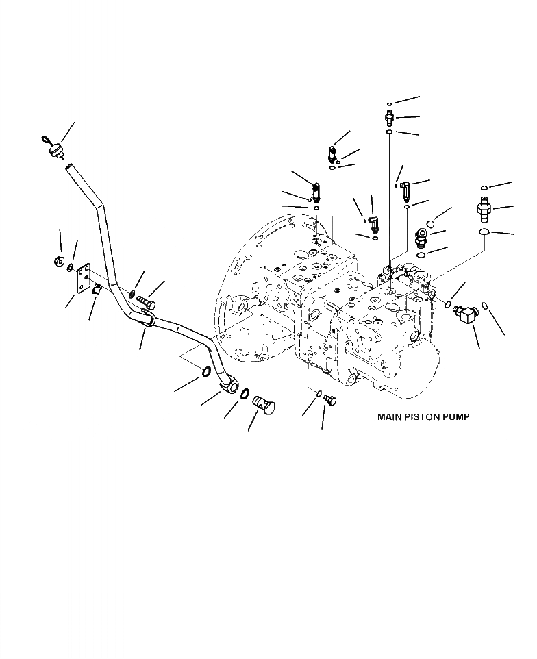 Схема запчастей Komatsu PC490LC-10 - H- HYDRUALIC НАСОС СОЕДИНИТЕЛЬН. ЧАСТИ ГИДРАВЛИКА