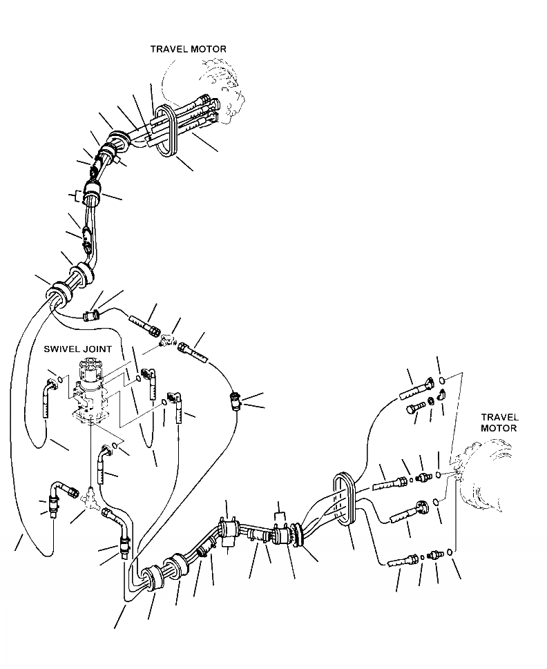Схема запчастей Komatsu PC490LC-10 - P-A ХОД ТРУБЫ, РЕГУЛИР. GAGE ТИП МОТОР ХОДА - SWIVE СОЕД-Е ХОД СИСТЕМА И ITS КОМПОНЕНТЫ