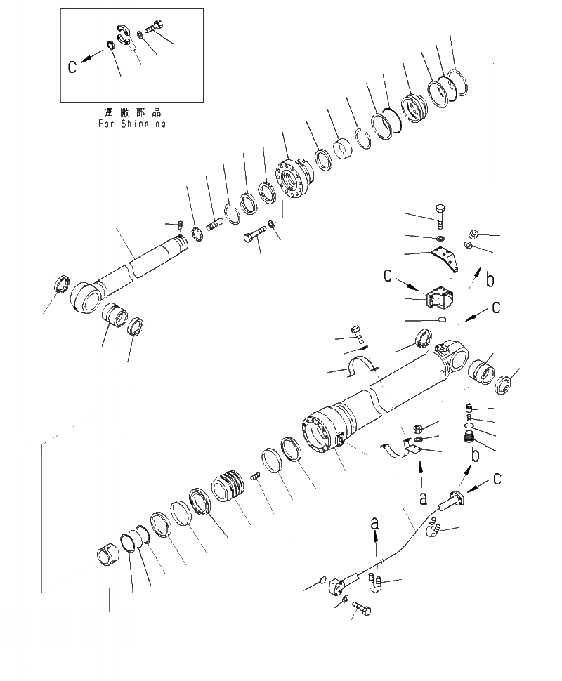 Схема запчастей Komatsu PC490LC-10 - T- ЦИЛИНДР РУКОЯТИ РАБОЧЕЕ ОБОРУДОВАНИЕ