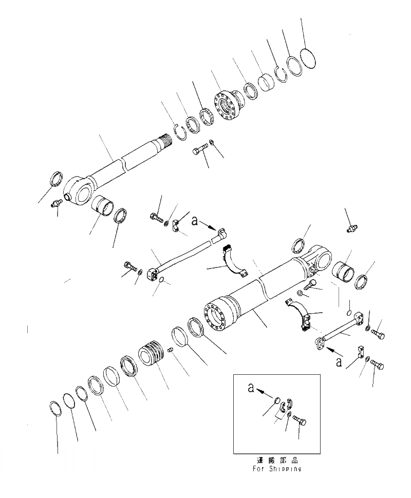 Схема запчастей Komatsu PC490LC-10 - T- ЦИЛИНДР КОВША РАБОЧЕЕ ОБОРУДОВАНИЕ