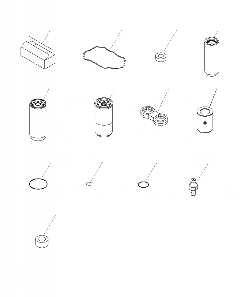 Схема запчастей Komatsu PC490LC-10 - V- ЗАП. ЧАСТИ ВСПОМОГ. ЧАСТИ И ИНСТРУМЕНТ