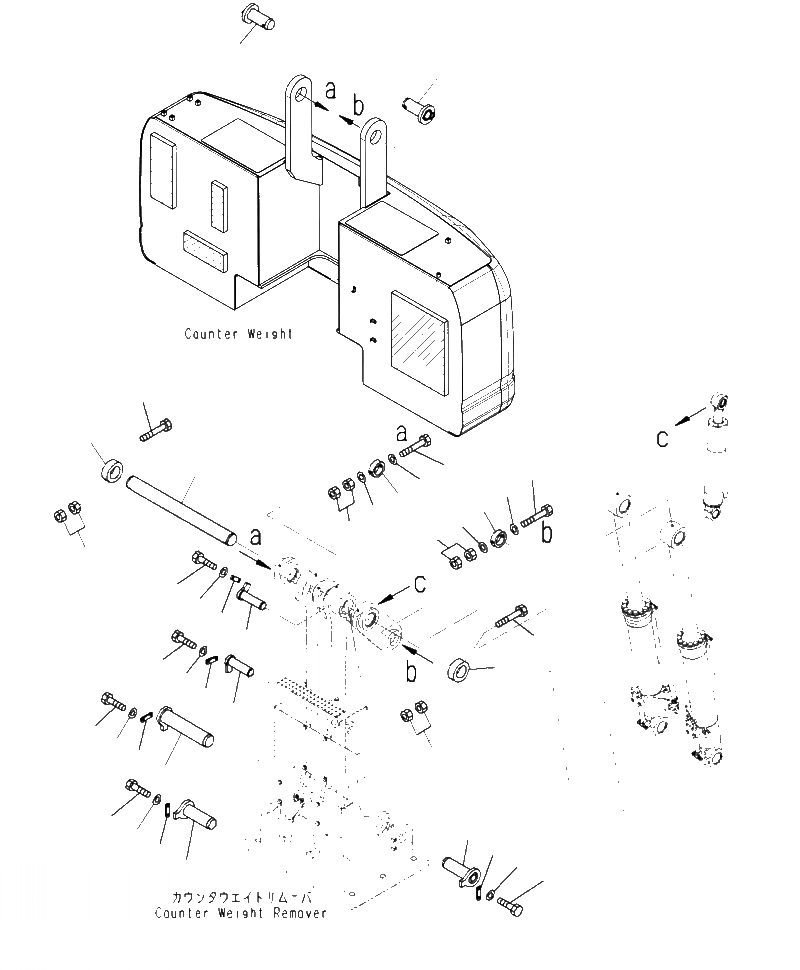 Схема запчастей Komatsu PC490LC-10 - W9- ПРОТИВОВЕС REMOVER СОЕДИНИТЕЛЬН. ЗВЕНО ПАЛЕЦ ДРУГОЕ ОБОРУД-Е