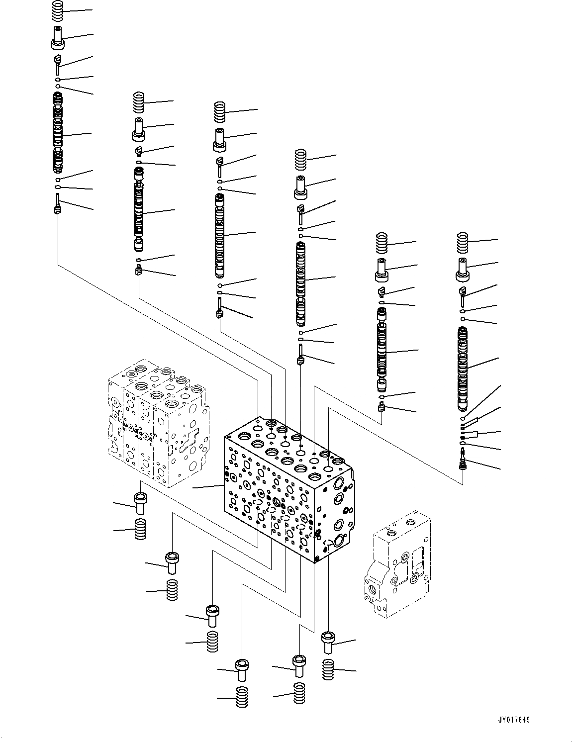 Схема запчастей Komatsu PC490LC-10 - ОСНОВН. УПРАВЛЯЮЩ. КЛАПАН, С -ДОПОЛН. АКТУАТОР ТРУБЫ, АККУМУЛЯТОР, ВНУТР. ЧАСТИ (/) ОСНОВН. УПРАВЛЯЮЩ. КЛАПАН, С -ДОПОЛН. АКТУАТОР ТРУБЫ, АККУМУЛЯТОР