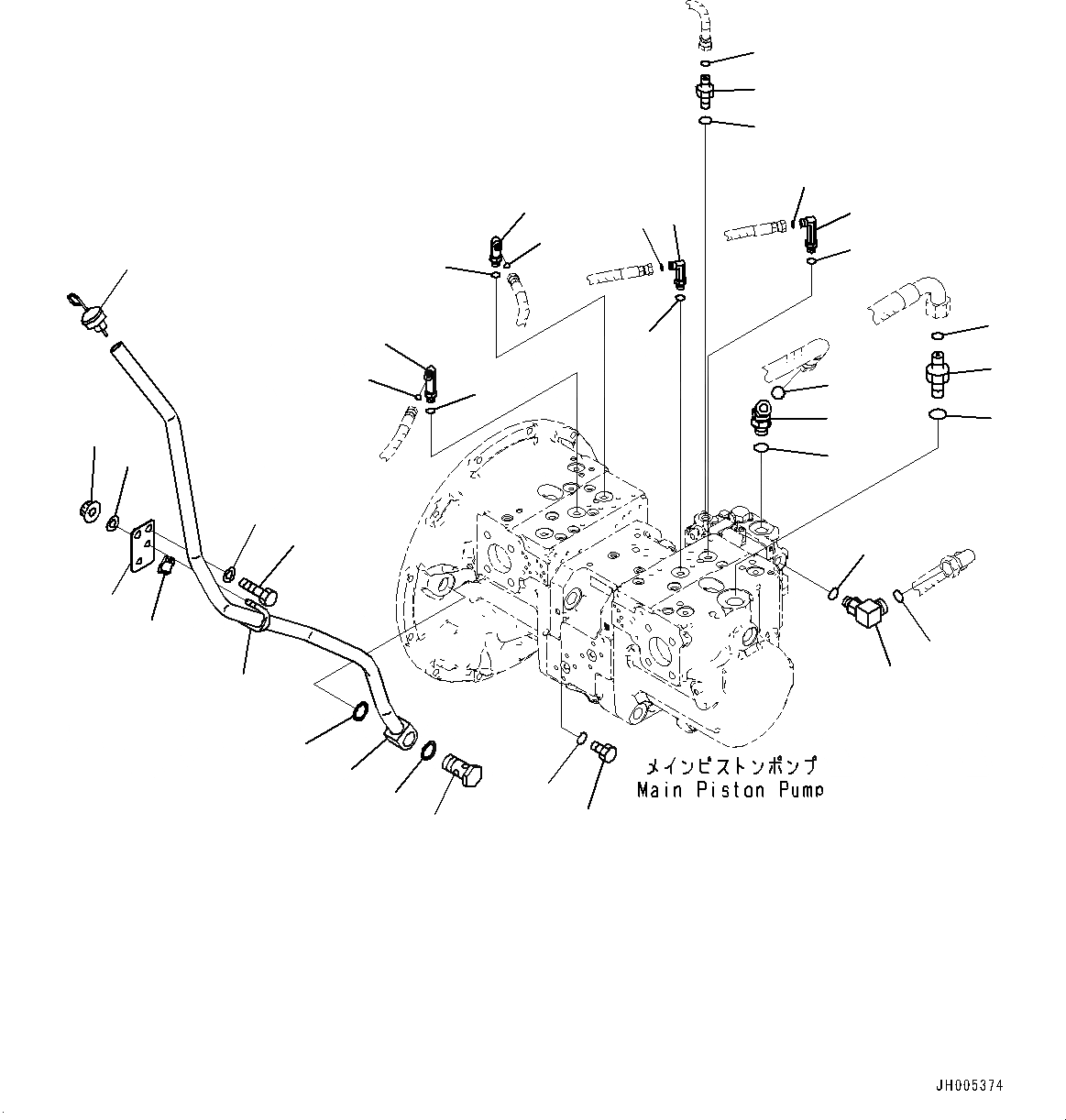 Схема запчастей Komatsu PC490LC-10 - ОСНОВН. ПОРШЕНЬ НАСОС ОСНОВН. ПОРШЕНЬ НАСОС