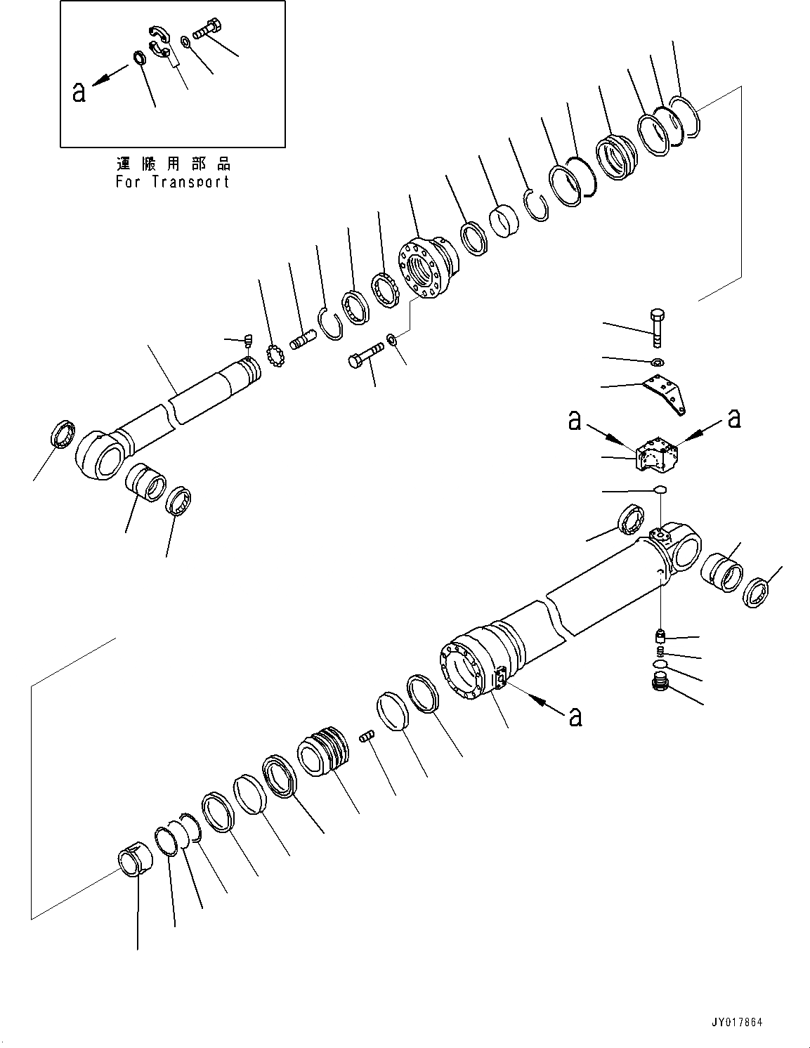 Схема запчастей Komatsu PC490LC-10 - ЦИЛИНДР РУКОЯТИ, С ANTI-DROP КЛАПАН, СТРЕЛА И РУКОЯТЬ, ВНУТР. ЧАСТИ ЦИЛИНДР РУКОЯТИ, С ANTI-DROP КЛАПАН, СТРЕЛА И РУКОЯТЬ