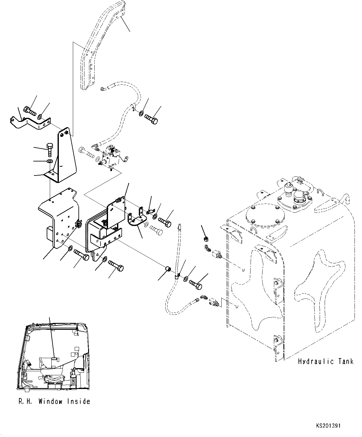 Схема запчастей Komatsu PC490LC-10 - БЫСТРОСЪЕМН. МЕХ-М ТРУБЫ, КОРПУС БЫСТРОСЪЕМН. МЕХ-М ТРУБЫ