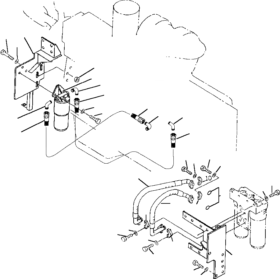 Схема запчастей Komatsu PC650-3 & PC650LC-3 - LUBE МАСЛ. ФИЛЬТР ТРУБЫ КОМПОНЕНТЫ ДВИГАТЕЛЯ & ЭЛЕКТРИКА