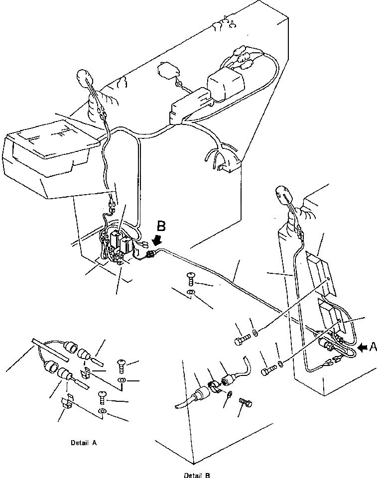 Схема запчастей Komatsu PC650-3 & PC650LC-3 - ПАНЕЛЬ ПРИБОРОВ КОНТРОЛЛЕР ЭЛЕКТРОПРОВОДКА КОМПОНЕНТЫ ДВИГАТЕЛЯ & ЭЛЕКТРИКА