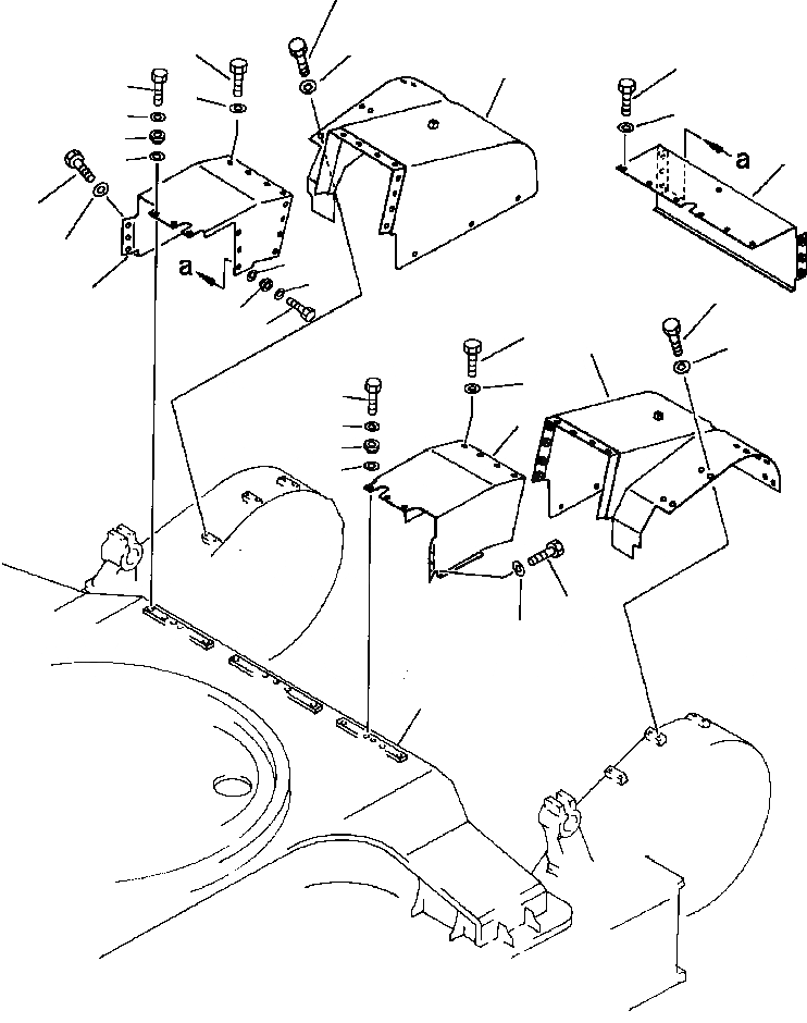 Схема запчастей Komatsu PC650-3 & PC650LC-3 - ГИДРОЛИНИЯ ХОДАЧАСТИ КОРПУСА PCLC- ХОД И НИЖН.CARRIAGE