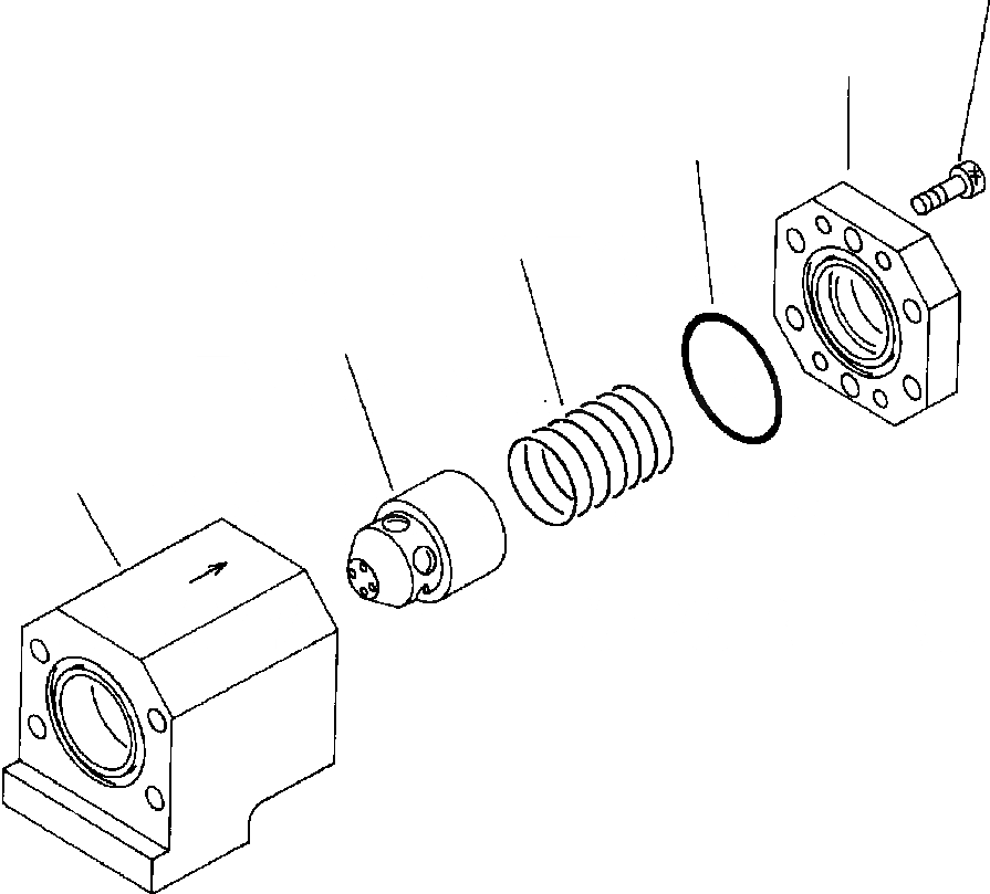 Схема запчастей Komatsu PC650-3 & PC650LC-3 - ВОЗВРАТ. КОНТРОЛЬНЫЙ КЛАПАН- ЛЕВ. УПРАВЛЯЮЩ. КЛАПАН УПРАВЛ-Е РАБОЧИМ ОБОРУДОВАНИЕМ