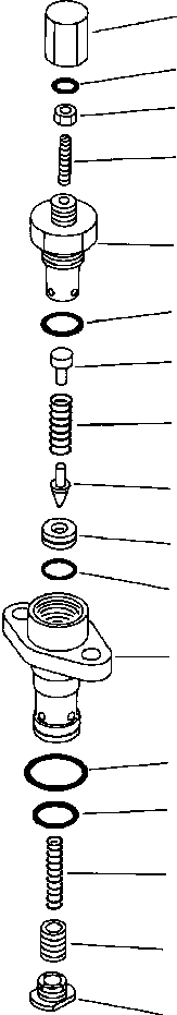 Схема запчастей Komatsu PC650-3 & PC650LC-3 - PPC РАЗГРУЗ. КЛАПАН УПРАВЛ-Е РАБОЧИМ ОБОРУДОВАНИЕМ