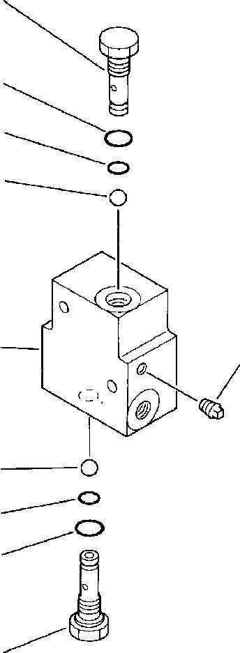 Схема запчастей Komatsu PC650-3 & PC650LC-3 - РАСПРЕДЕЛИТ. КЛАПАН УПРАВЛ-Е РАБОЧИМ ОБОРУДОВАНИЕМ