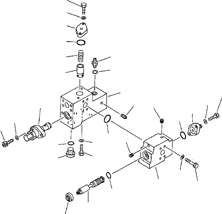 Схема запчастей Komatsu PC650-3 & PC650LC-3 - БЕЗОПАСН. СТОПОРН. КЛАПАН УПРАВЛ-Е РАБОЧИМ ОБОРУДОВАНИЕМ