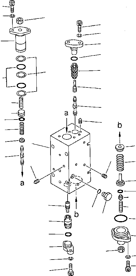 Схема запчастей Komatsu PC650-3 & PC650LC-3 - ГИДР. НАСОС. NO. ЗАДН. CO & NC КЛАПАН УПРАВЛ-Е РАБОЧИМ ОБОРУДОВАНИЕМ