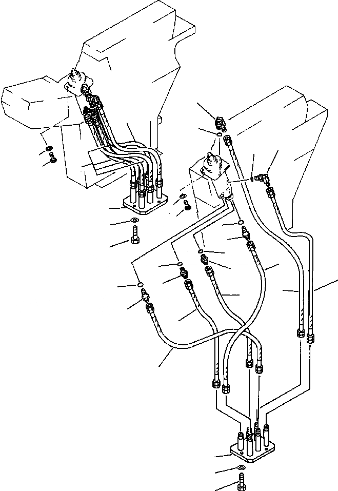 Схема запчастей Komatsu PC650-3 & PC650LC-3 - КЛАПАН PPCTO КОРПУС ТРУБЫ УПРАВЛ-Е РАБОЧИМ ОБОРУДОВАНИЕМ