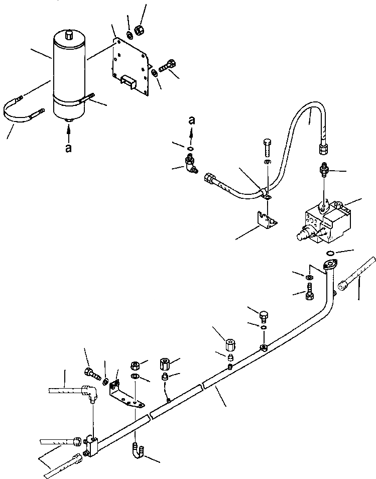 Схема запчастей Komatsu PC650-3 & PC650LC-3 - БЕЗОПАСН. ЗАКРЫВАЮЩИЙ КЛАПАНTO АККУМУЛЯТОР ТРУБЫ УПРАВЛ-Е РАБОЧИМ ОБОРУДОВАНИЕМ