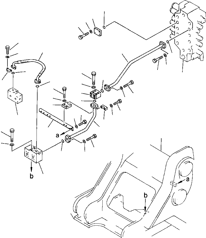 Схема запчастей Komatsu PC650-3 & PC650LC-3 - ЦИЛИНДР СТРЕЛЫТРУБЫ ШАССИ УПРАВЛ-Е РАБОЧИМ ОБОРУДОВАНИЕМ