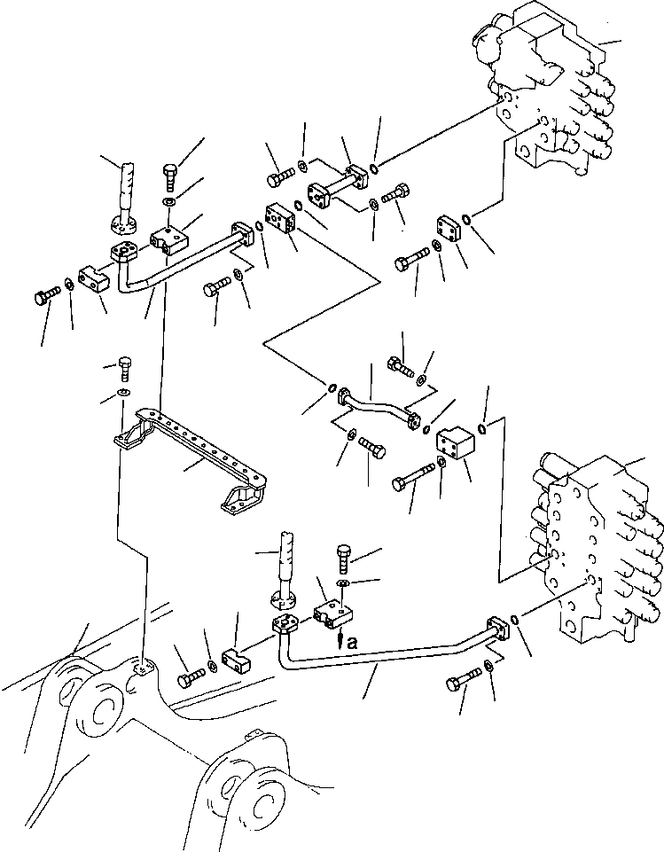 Схема запчастей Komatsu PC650-3 & PC650LC-3 - ЦИЛИНДР КОВША ТРУБЫ ШАССИ УПРАВЛ-Е РАБОЧИМ ОБОРУДОВАНИЕМ