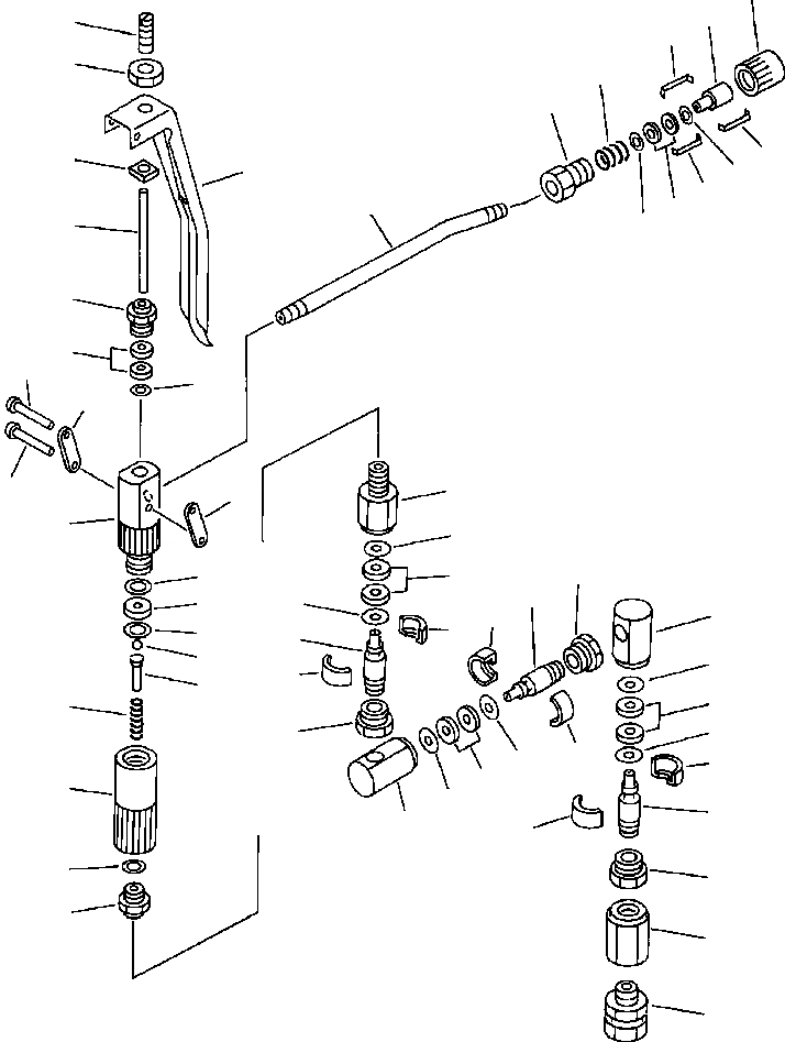 Схема запчастей Komatsu PC650-3 & PC650LC-3 - СМАЗ. GUN УПРАВЛ-Е РАБОЧИМ ОБОРУДОВАНИЕМ