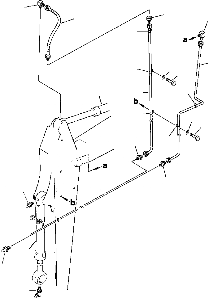 Схема запчастей Komatsu PC650-3 & PC650LC-3 - РАБОЧЕЕ ОБОРУДОВАНИЕ СМАЗКА - УДЛИНН. РУКОЯТЬ РУКОЯТЬ РАБОЧЕЕ ОБОРУДОВАНИЕ (ЭКСКАВАТ.)