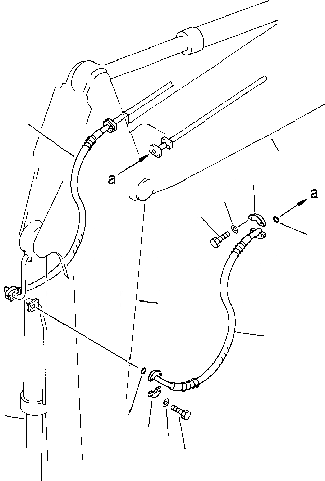 Схема запчастей Komatsu PC650-3 & PC650LC-3 - ЦИЛИНДР КОВША ТРУБЫ - СТАНДАРТН. РУКОЯТЬ РУКОЯТЬ РАБОЧЕЕ ОБОРУДОВАНИЕ (ЭКСКАВАТ.)