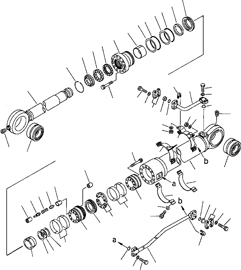 Схема запчастей Komatsu PC650-3 & PC650LC-3 - ЦИЛИНДР КОВША РАБОЧЕЕ ОБОРУДОВАНИЕ (ЭКСКАВАТ.)