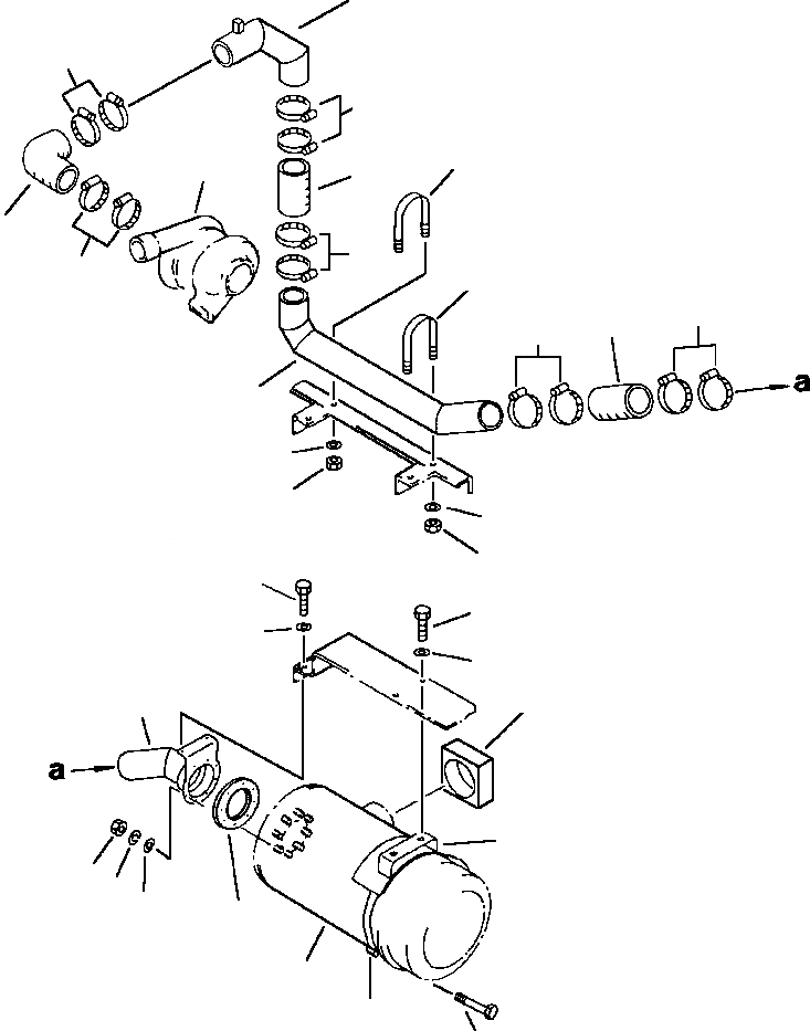 Схема запчастей Komatsu PC650-5 & PC650LC-5 - ВПУСК ВОЗДУХА СИСТЕМА NOT USED С ПРОТИВОВЕС REMOVER КОМПОНЕНТЫ ДВИГАТЕЛЯ