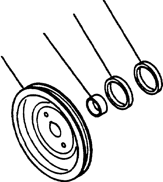 Схема запчастей Komatsu PC650-5 & PC650LC-5 - АКСЕССУАРЫ ПРИВОДН. ШКИВ КОМПОНЕНТЫ ДВИГАТЕЛЯ