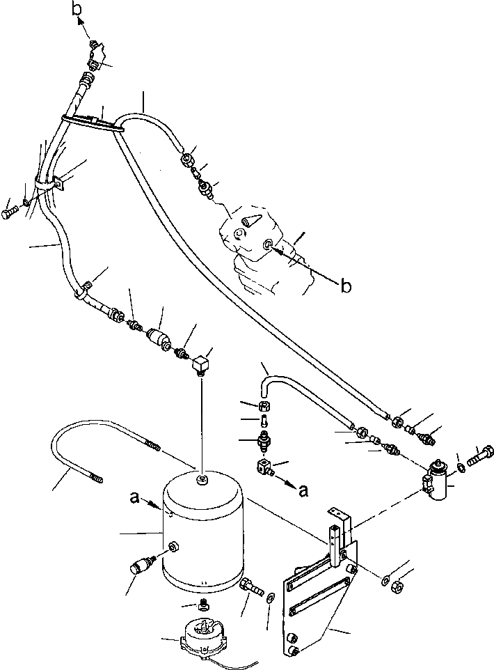 Схема запчастей Komatsu PC650-5 & PC650LC-5 - ВОЗДУХОВОД ВОЗД. СИСТЕМА