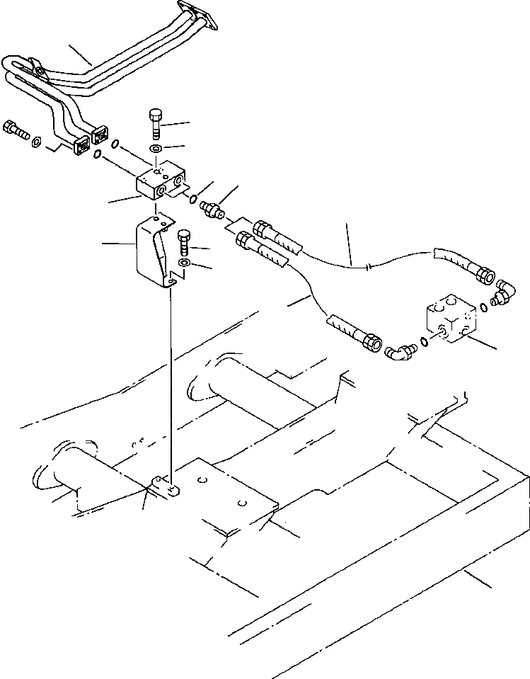 Схема запчастей Komatsu PC650-5 & PC650LC-5 - СЪЕМ ПРОТИВОВЕСА ТРУБЫ УПРАВЛЯЮЩ. КЛАПАН - ЦИЛИНДР ГИДРАВЛИКА