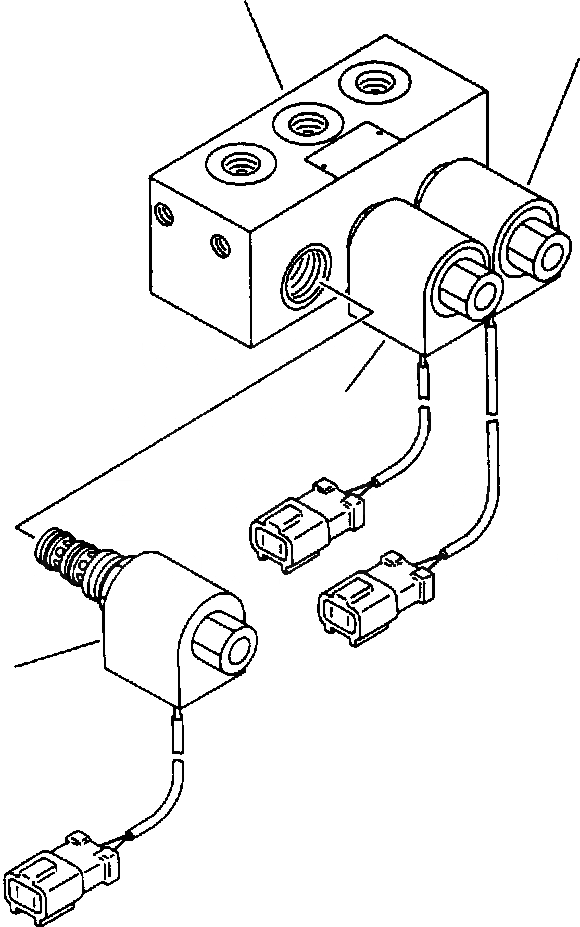Схема запчастей Komatsu PC650-5 & PC650LC-5 - СОЛЕНОИДНЫЙ КЛАПАН ASSEMBLY ГИДРАВЛИКА