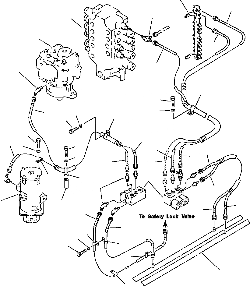 Схема запчастей Komatsu PC650-5 & PC650LC-5 - СОЛЕНОИДНЫЙ КЛАПАН ТРУБЫ ГИДРАВЛИКА