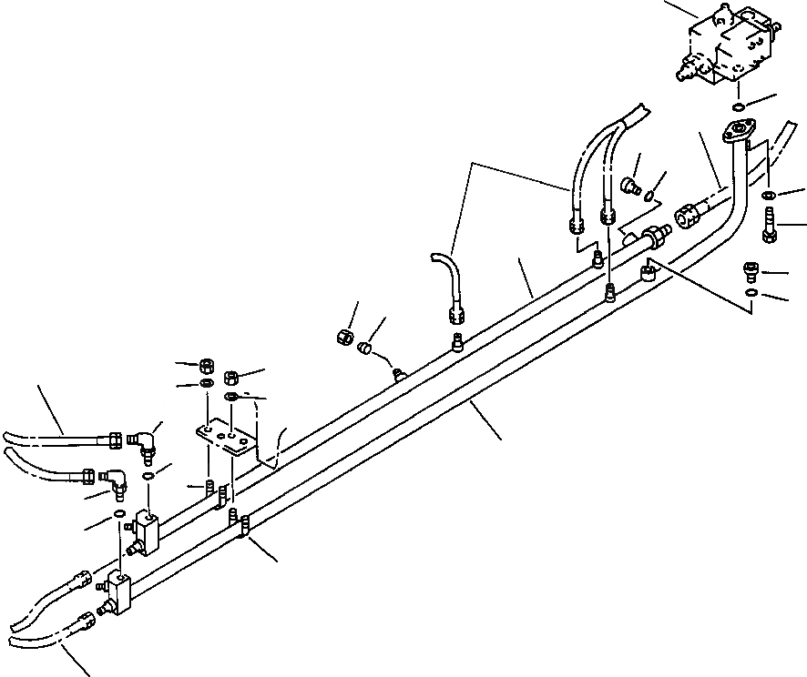 Схема запчастей Komatsu PC650-5 & PC650LC-5 - P.P.C ТРУБЫ ПОДАЮЩ. И ВОЗВРАТ. ТРУБКАS ГИДРАВЛИКА